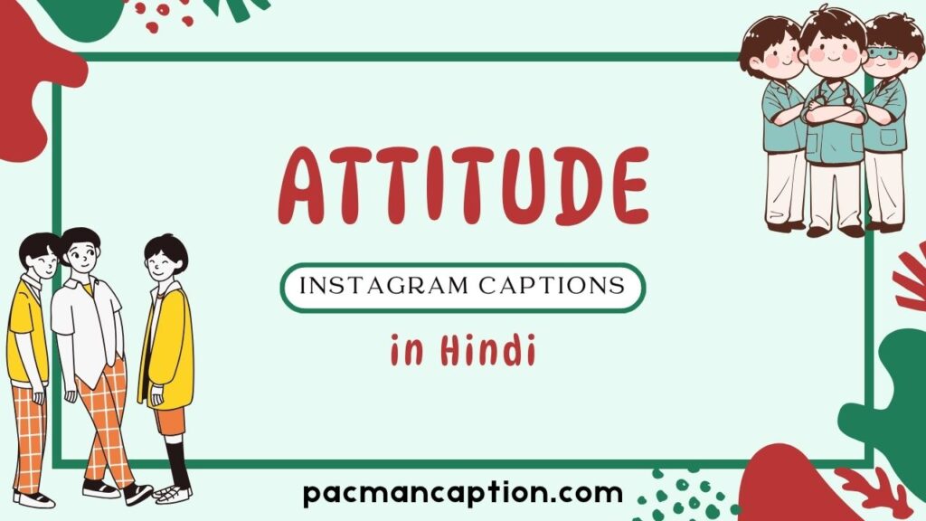 attitude captions in hindi