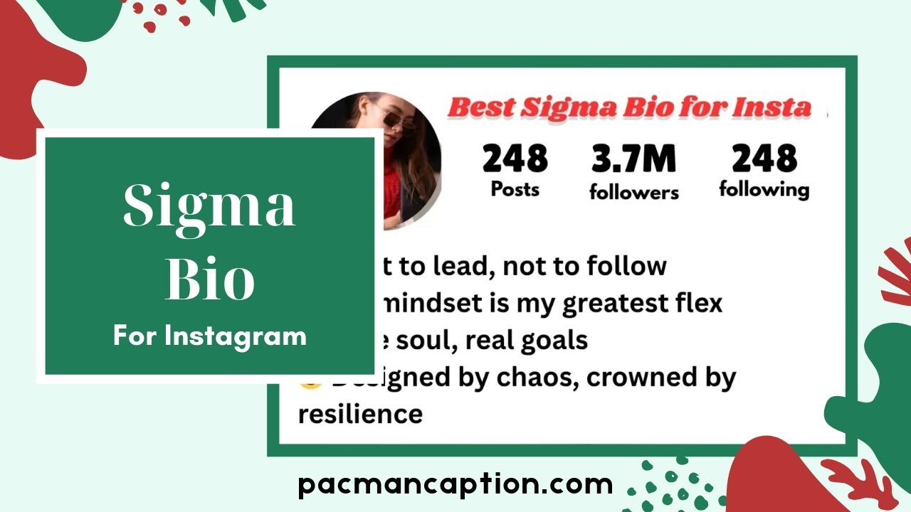 280+ Sigma Bio Ideas Funny, Cool, and Attitude Filled Instagram Captions PacManCaption