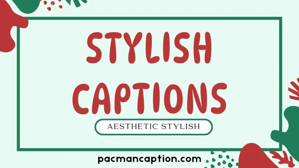 aesthetic and stylish captions