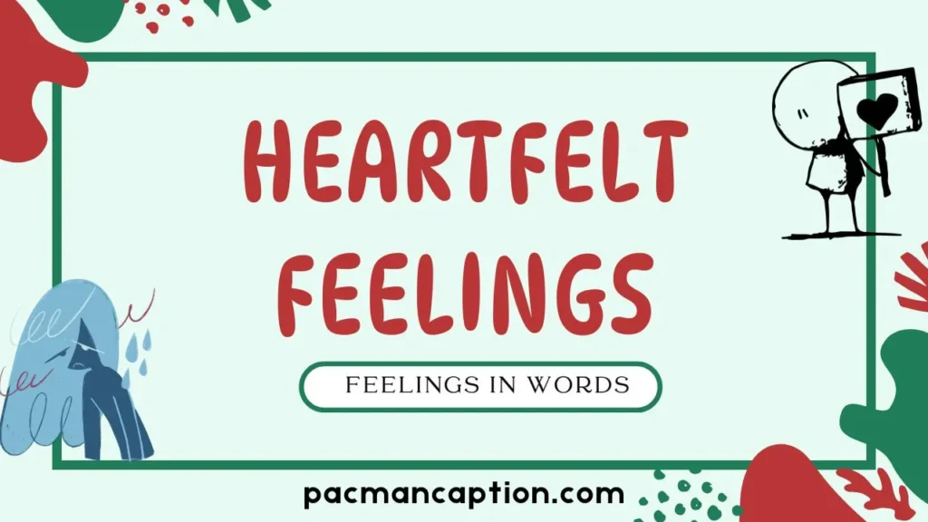 heartfelt feelings in words