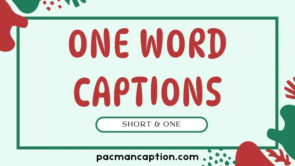 short and one word captions 1