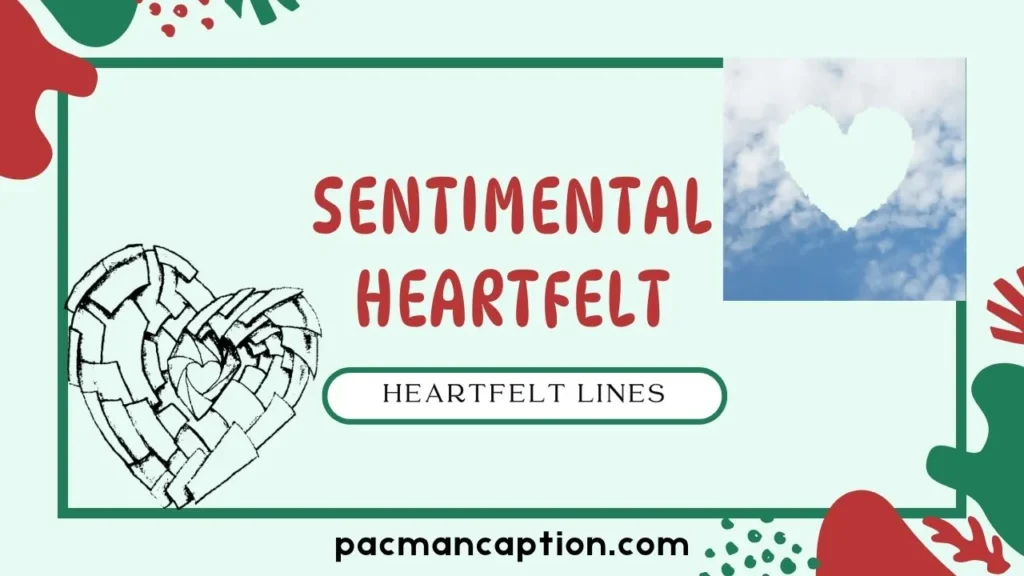 sentimental heartfelt lines